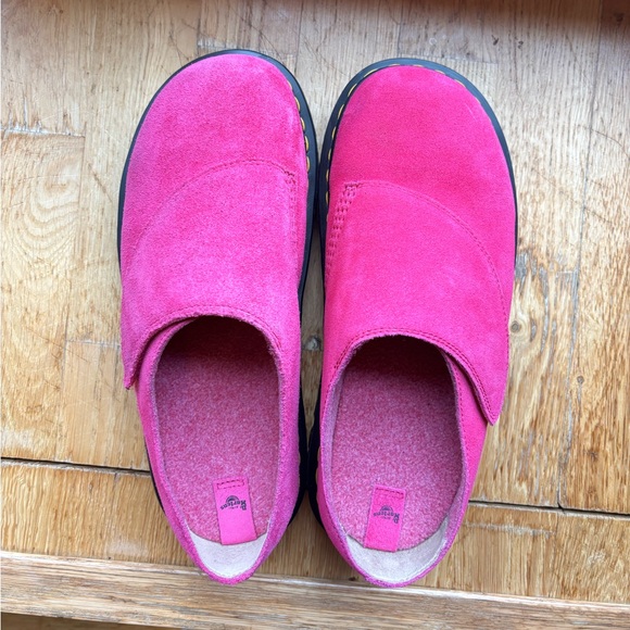 Dr. Martens Zebzag Anywair pink Suede Mules - Picture 3 of 6